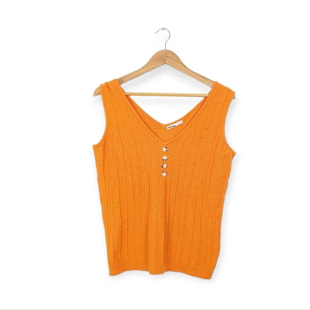 NWT Kaily K Clementine Textured Stripe Sleeveless Knit Top